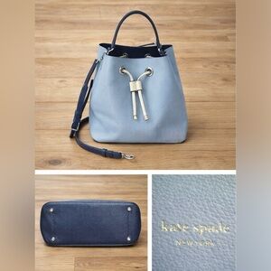 Kate Spade Sadie Two-Tone Leather Bucket Bag